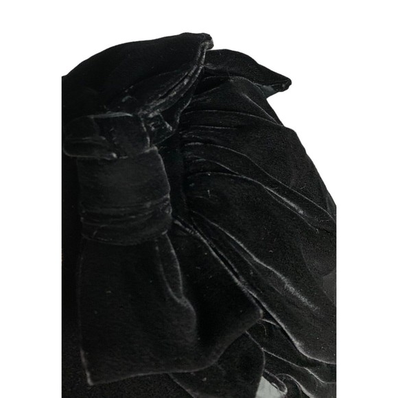 Jane Schaffhausen Vintage 80's Black Velvet Rayon Silk Occasion Dress Party Sz 6 - Picture 3 of 6